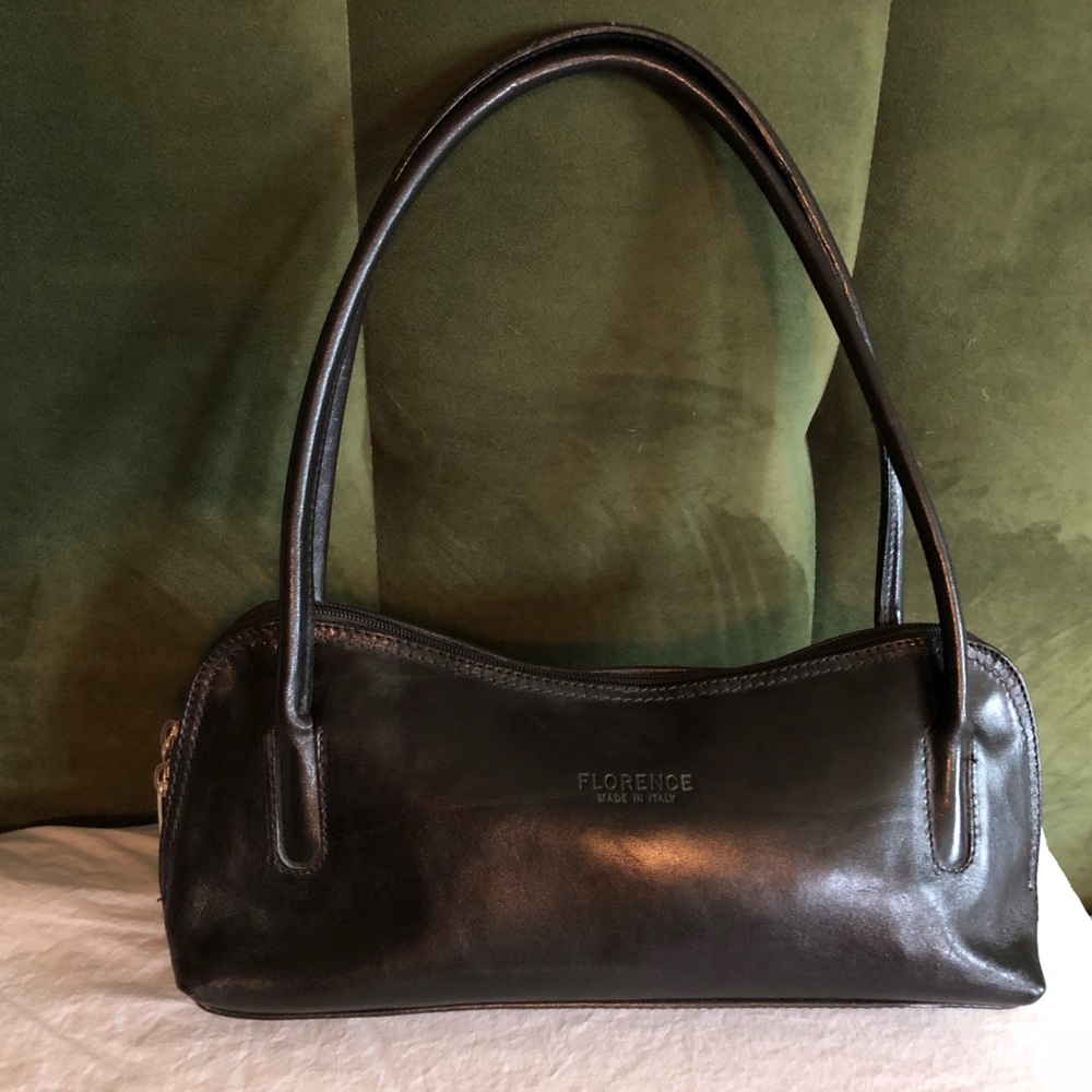 Black leather purse